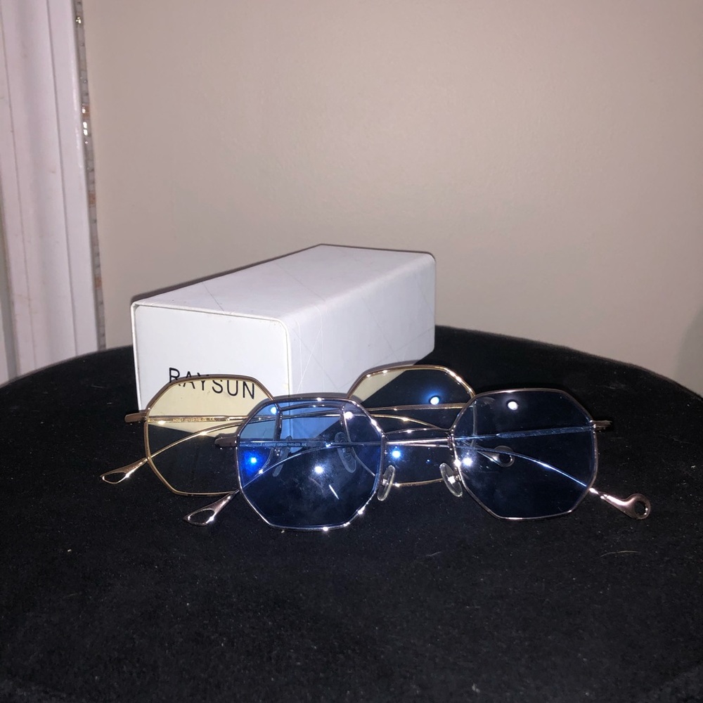 2 Raysun Geometric Glasses/Sunglasses